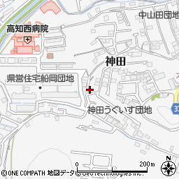 高知県高知市神田2389-25周辺の地図