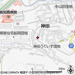 高知県高知市神田2389-23周辺の地図