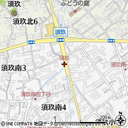 須玖交差点周辺の地図