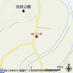 峰バス停周辺の地図