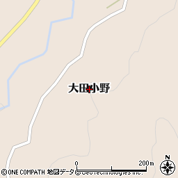 大分県杵築市大田小野周辺の地図