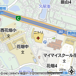 ニトリ福岡南店周辺の地図