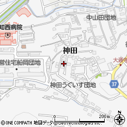 高知県高知市神田2389-8周辺の地図