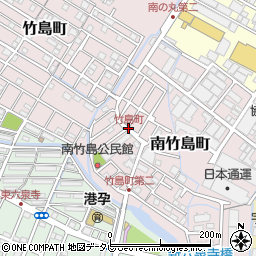 竹島町周辺の地図