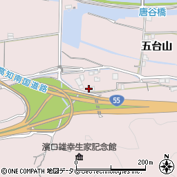 高知県高知市五台山1064周辺の地図