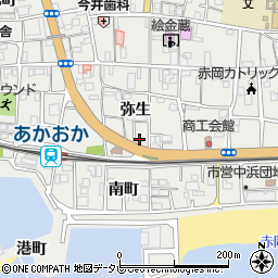 高知県香南市赤岡町弥生周辺の地図