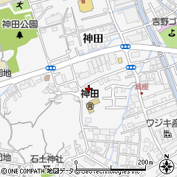 高知県高知市神田1408-10周辺の地図