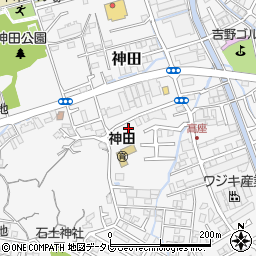 高知県高知市神田1408-16周辺の地図
