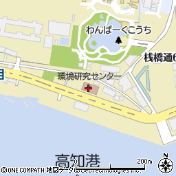 高知県高知市桟橋通周辺の地図