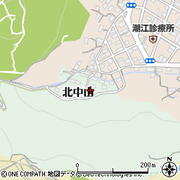 高知県高知市北中山周辺の地図