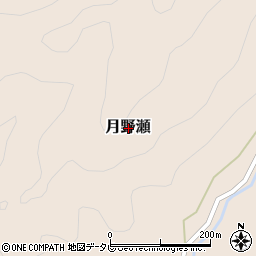 和歌山県東牟婁郡古座川町月野瀬周辺の地図