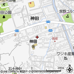 高知県高知市神田1408-7周辺の地図