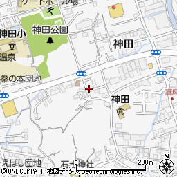 高知県高知市神田1368-1周辺の地図