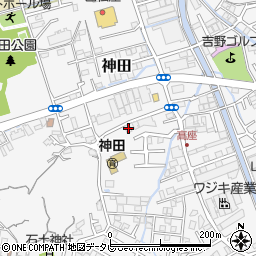 高知県高知市神田1408-15周辺の地図