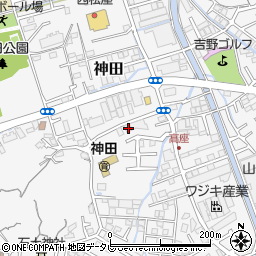 高知県高知市神田1408-13周辺の地図