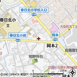岡本地区公民館岡本コミュニティ供用施設周辺の地図