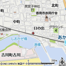 高知県香南市赤岡町日の出周辺の地図