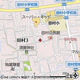 福岡県福岡市早良区田村周辺の地図