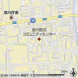 香南市役所　吉川防災コミュニティセンター吉川支所周辺の地図