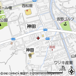 高知県高知市神田1386-1周辺の地図