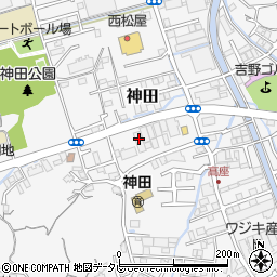 高知県高知市神田1382-1周辺の地図