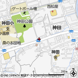 高知県高知市神田1366-9周辺の地図