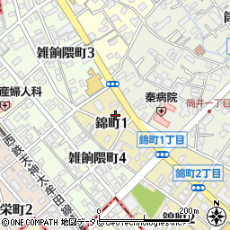 ＢＲＩＤＧＥ美容室　錦町店周辺の地図