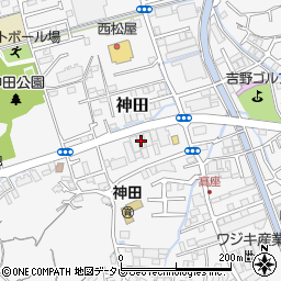 高知県高知市神田1384周辺の地図