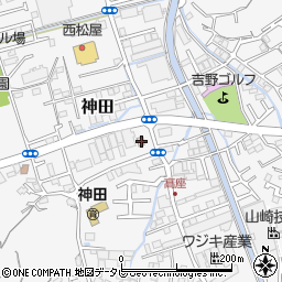高知県高知市神田1389-1周辺の地図