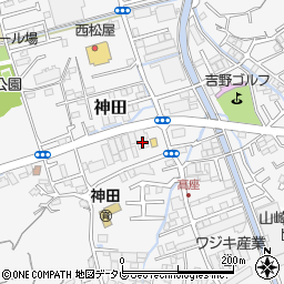 高知県高知市神田1387-3周辺の地図