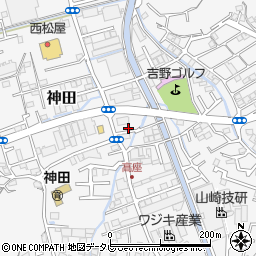 高知県高知市神田1405-6周辺の地図