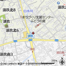 須玖北コミュニティ供用施設周辺の地図