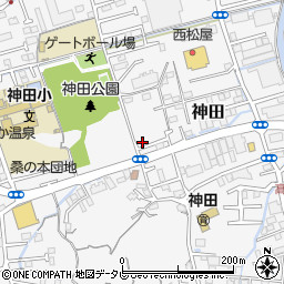 高知県高知市神田1366-3周辺の地図