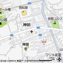 高知県高知市神田1387周辺の地図