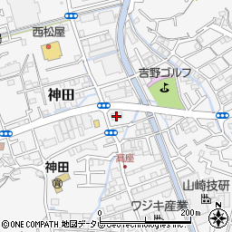 ツクイ高知神田周辺の地図