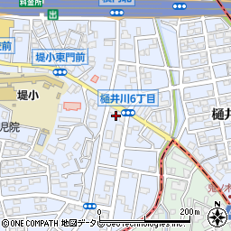 西日本新聞エリアセンター　城南区樋井川周辺の地図