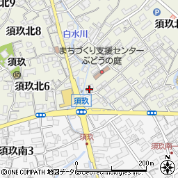 須玖北地区公民館須玖北コミュニティ供用施設周辺の地図