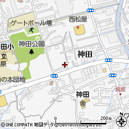 高知県高知市神田1361-2周辺の地図