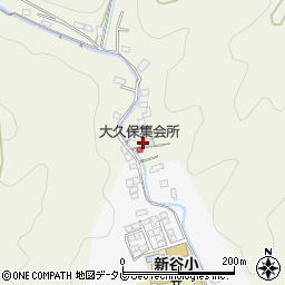 愛媛県大洲市新谷甲1663周辺の地図