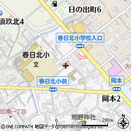 冨永学園春日小鳩幼稚園周辺の地図