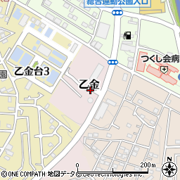 福岡県大野城市乙金周辺の地図
