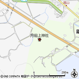 月田上神社周辺の地図