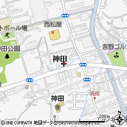 高知県高知市神田1135周辺の地図