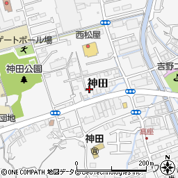 高知県高知市神田1354周辺の地図