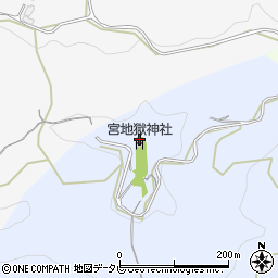宮地岳周辺の地図