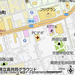 高知県高知市朝倉甲174周辺の地図