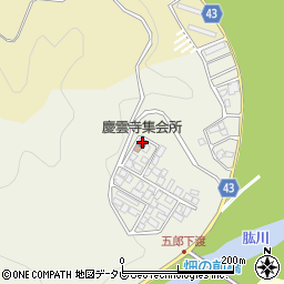 慶雲寺集会所周辺の地図