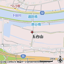 高知県高知市五台山1141-1周辺の地図