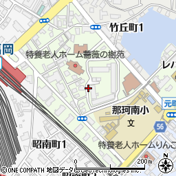 福岡県福岡市博多区元町周辺の地図