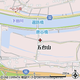 高知県高知市五台山1156-2周辺の地図